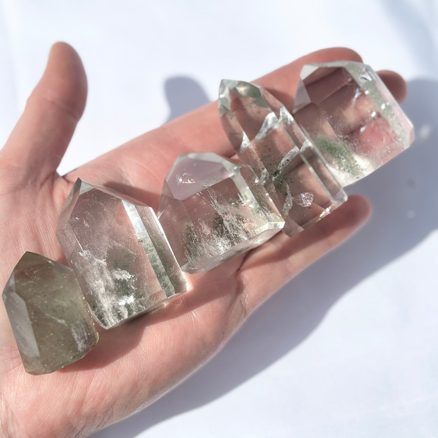 Green Chlorite Quartz Crystals - UK Wholesale Crystals