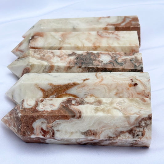 Amber Calcite Points Pack of 3