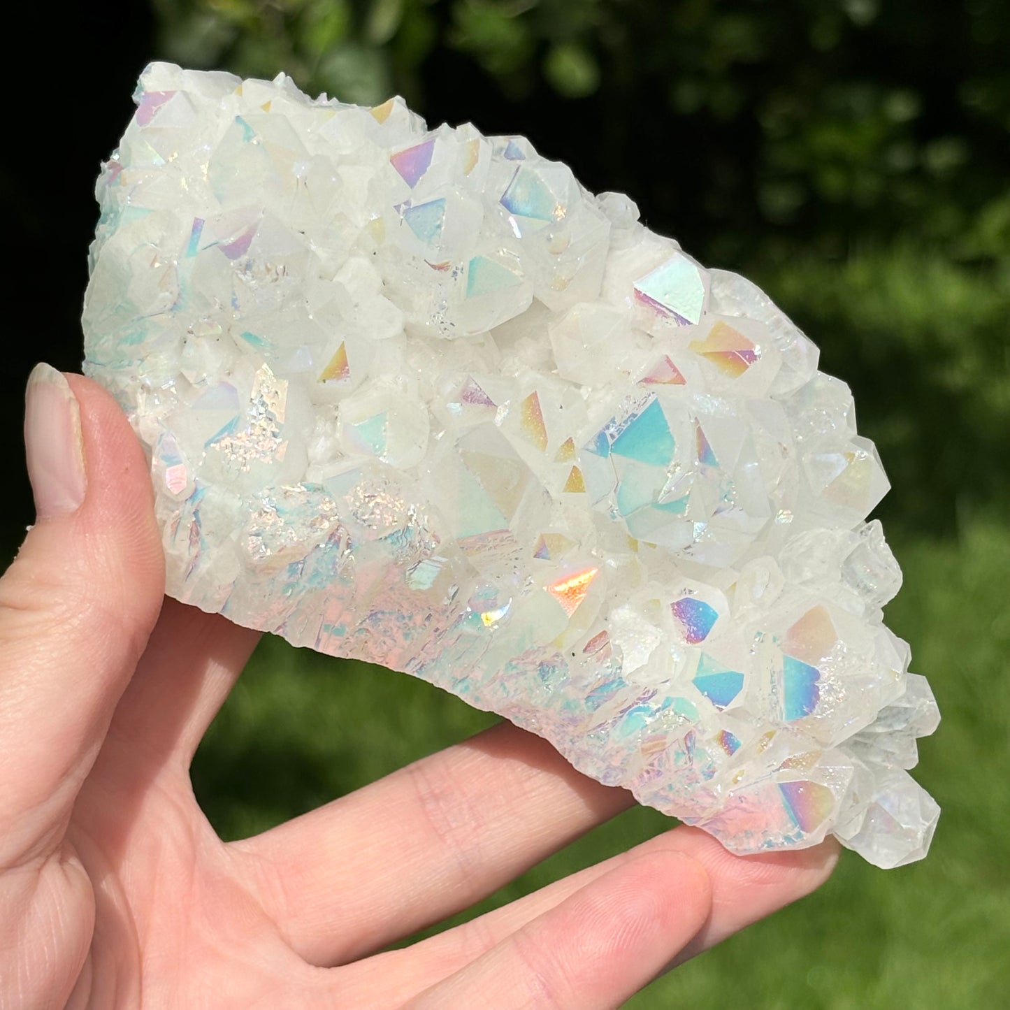 Angel Aura Quartz Clusters