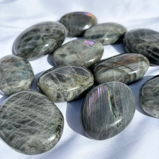 Labradorite Palmstones 11 Pieces - Bundle #5 from UK Wholesale Crystals