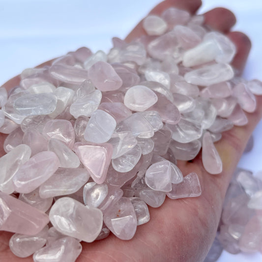 Rose Quartz Chips from UK Wholesale Crystals