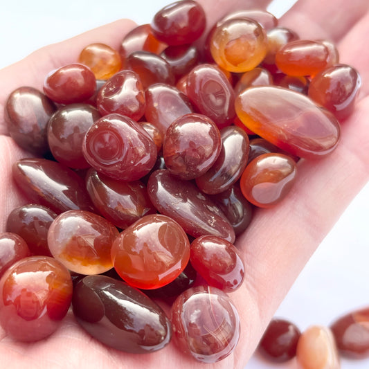 Small Carnelian Tumblestones from UK Wholesale Crystals