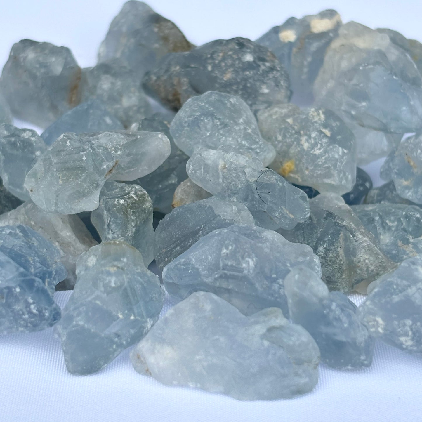 Small Raw Blue Calcite Chunks