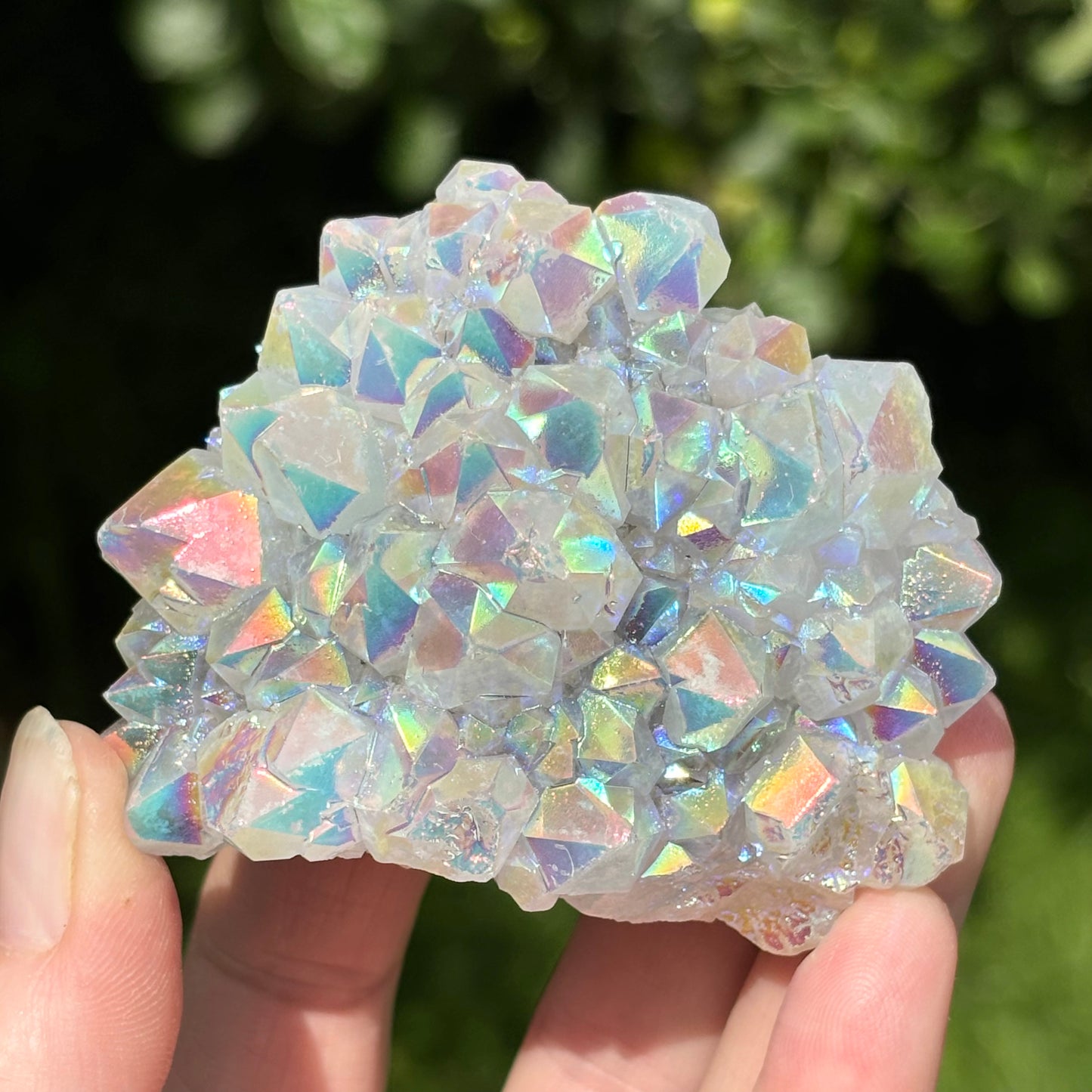 Angel Aura Quartz Clusters