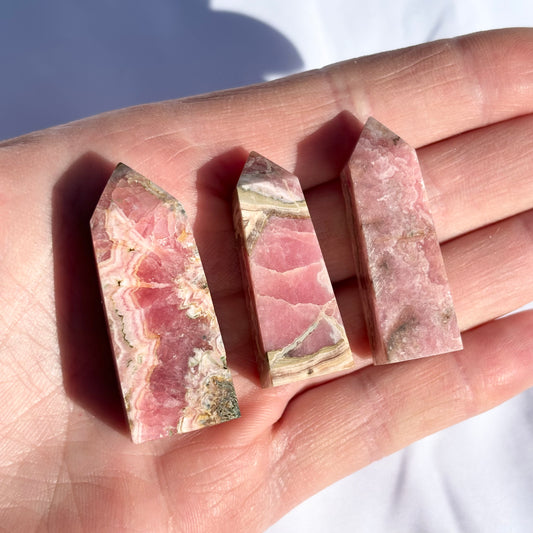 Rhodochrosite Towers 3 Pieces Bundle #2 from UK Wholesale Crystals