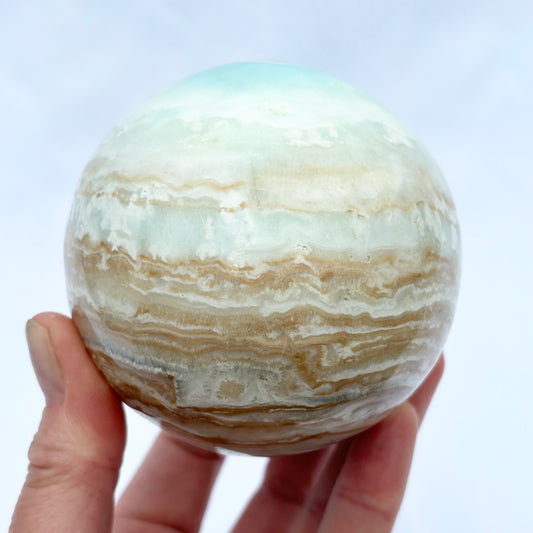 Caribbean Calcite Sphere from UK Wholesale Crystals