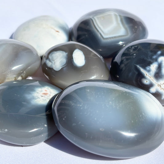 Orca Agate Palmstones from UK Wholesale Crystals