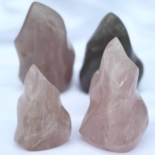 Rose Quartz/Lavender Rose Quartz Flames - Bundle #2 from UK Wholesale Crystals