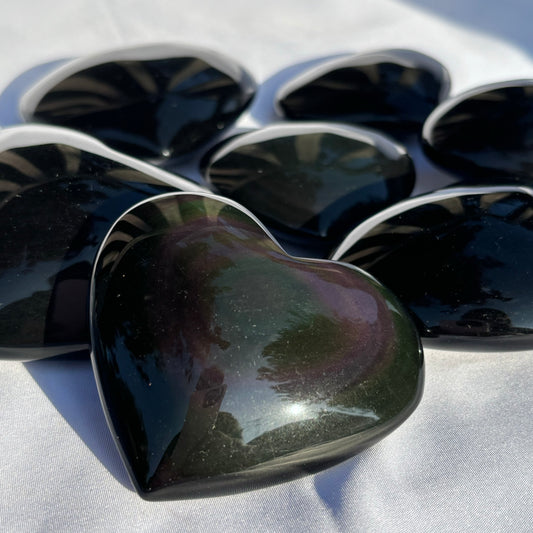 Rainbow Obsidian Hearts Bundle #2 from UK Wholesale Crystals