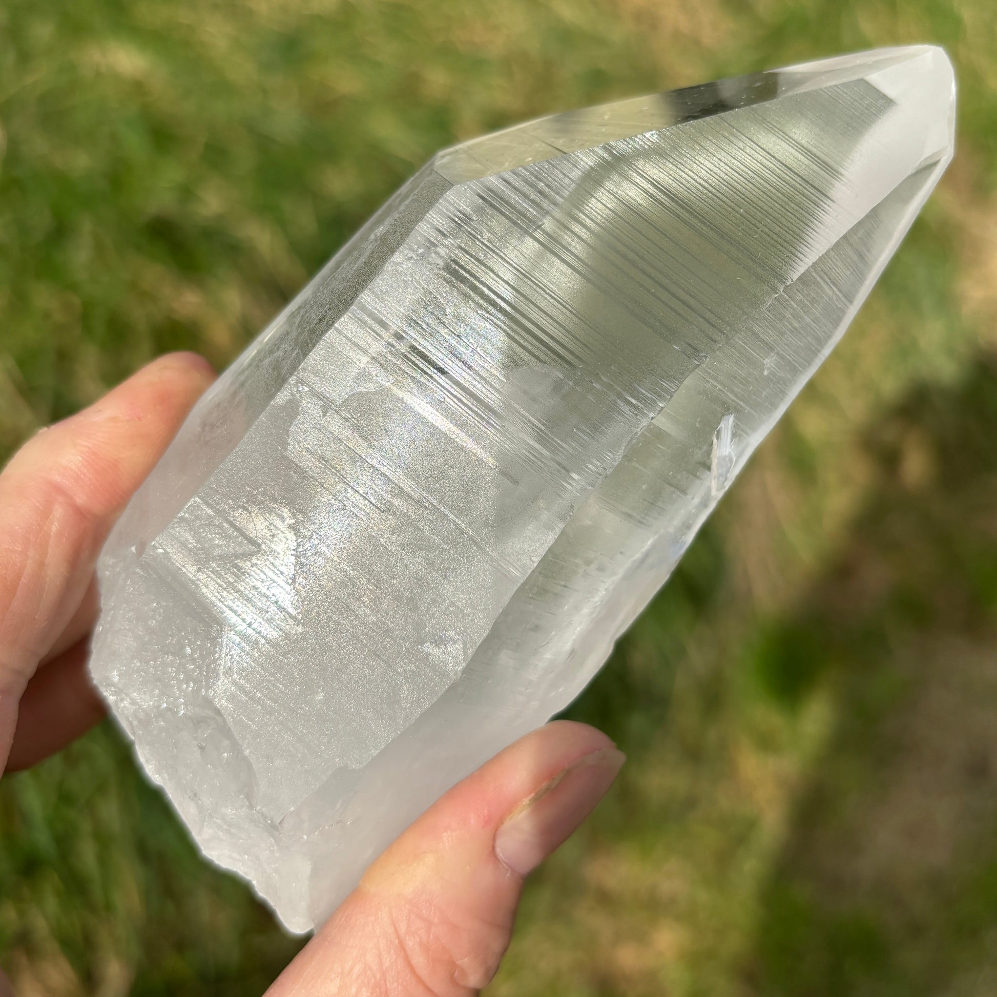 Brazilian Clear Lemurian Quartz Statement Piece 471g from UK Wholesale Crystals