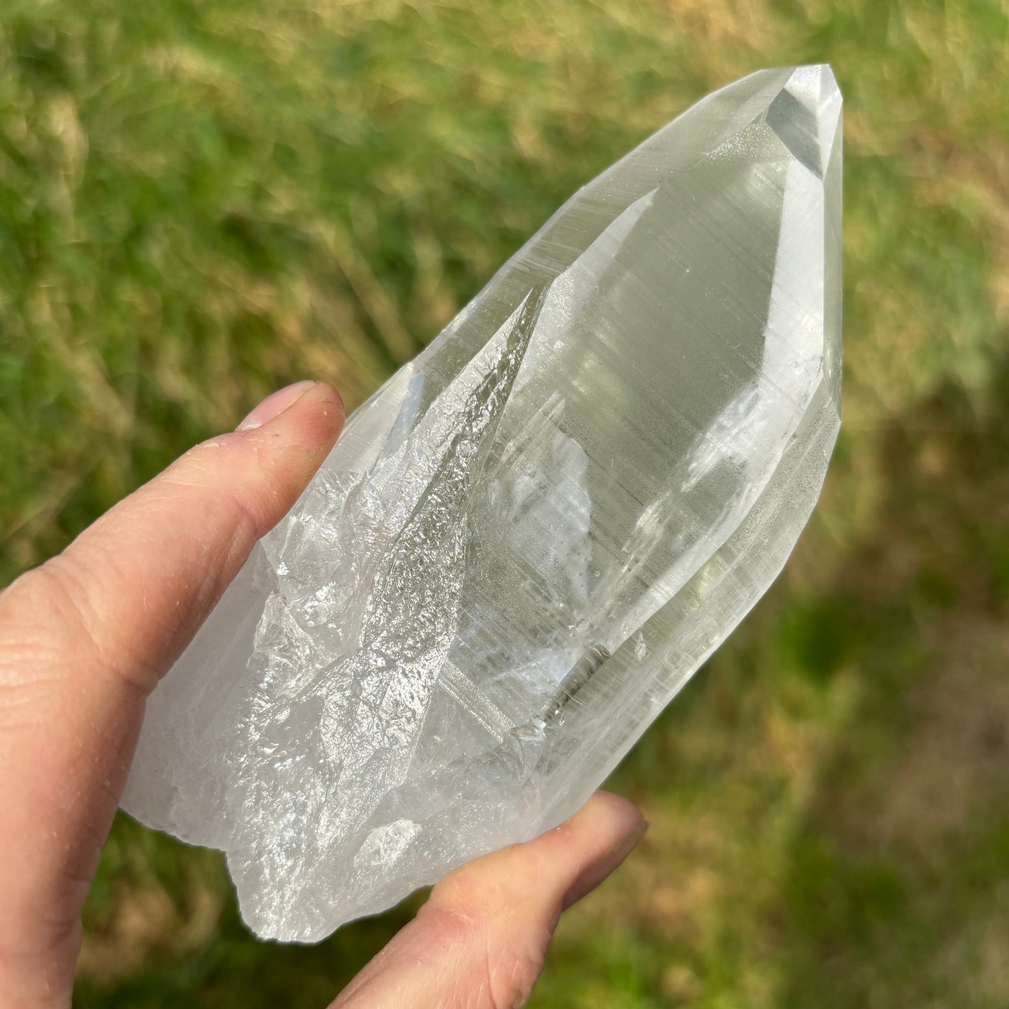 Brazilian Clear Lemurian Quartz Statement Piece 471g from UK Wholesale Crystals