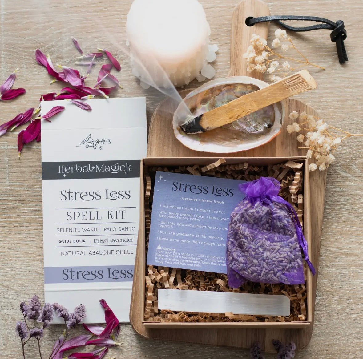 Herbal Magick Stress Less Spell Kit from UK Wholesale Crystals