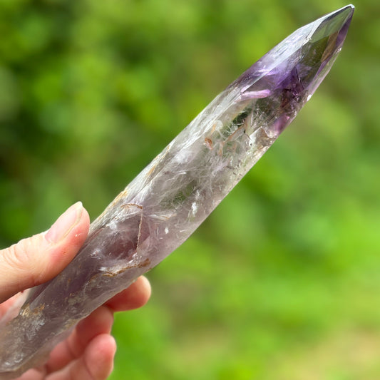 High Quality Brazilian Amethyst Half Polished Point 247g from UK Wholesale Crystals