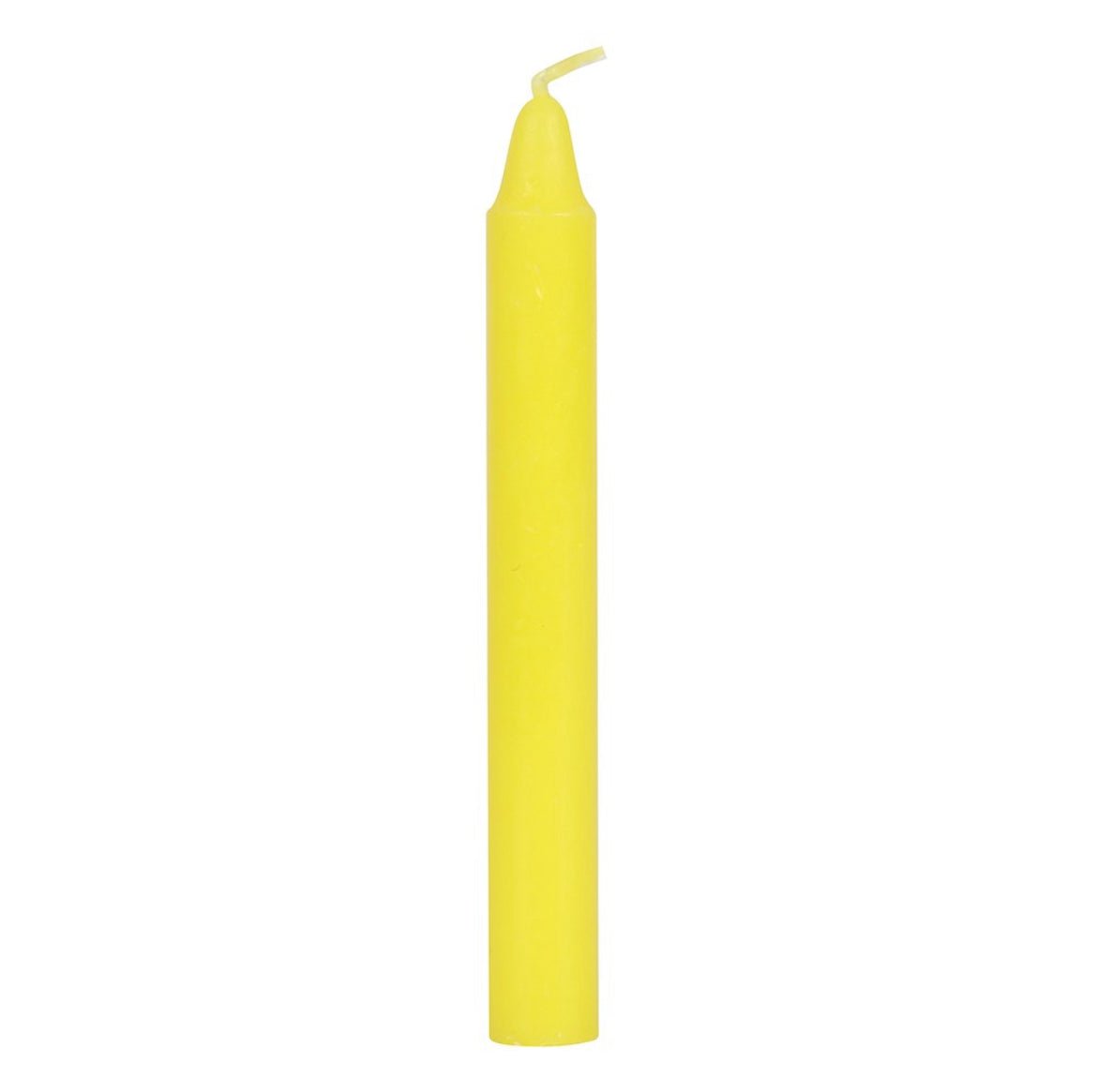 Pack of 12 Yellow Magic Spell Candles for Success from UK Wholesale Crystals