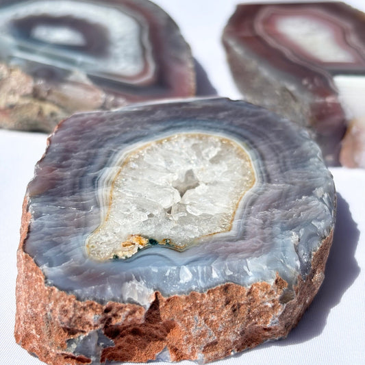 Red Banded Agate Slices Bundle #2 from UK Wholesale Crystals