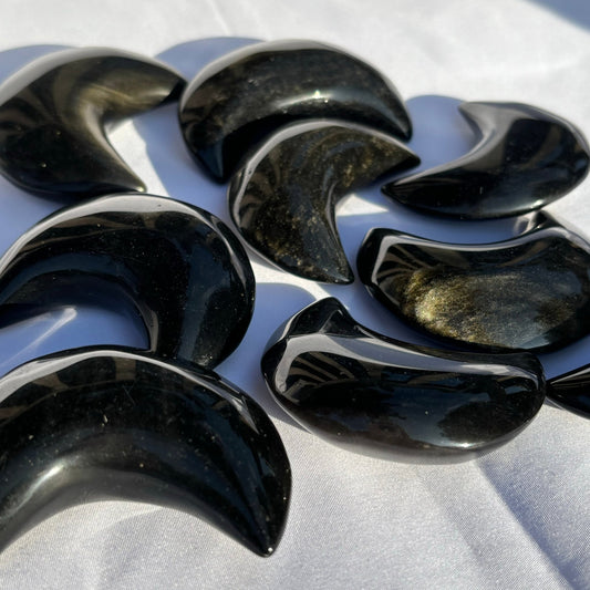 Golden Obsidian Moons Bundle #2 from UK Wholesale Crystals